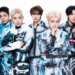 members of boy group TRENDZ look coolly at the camera