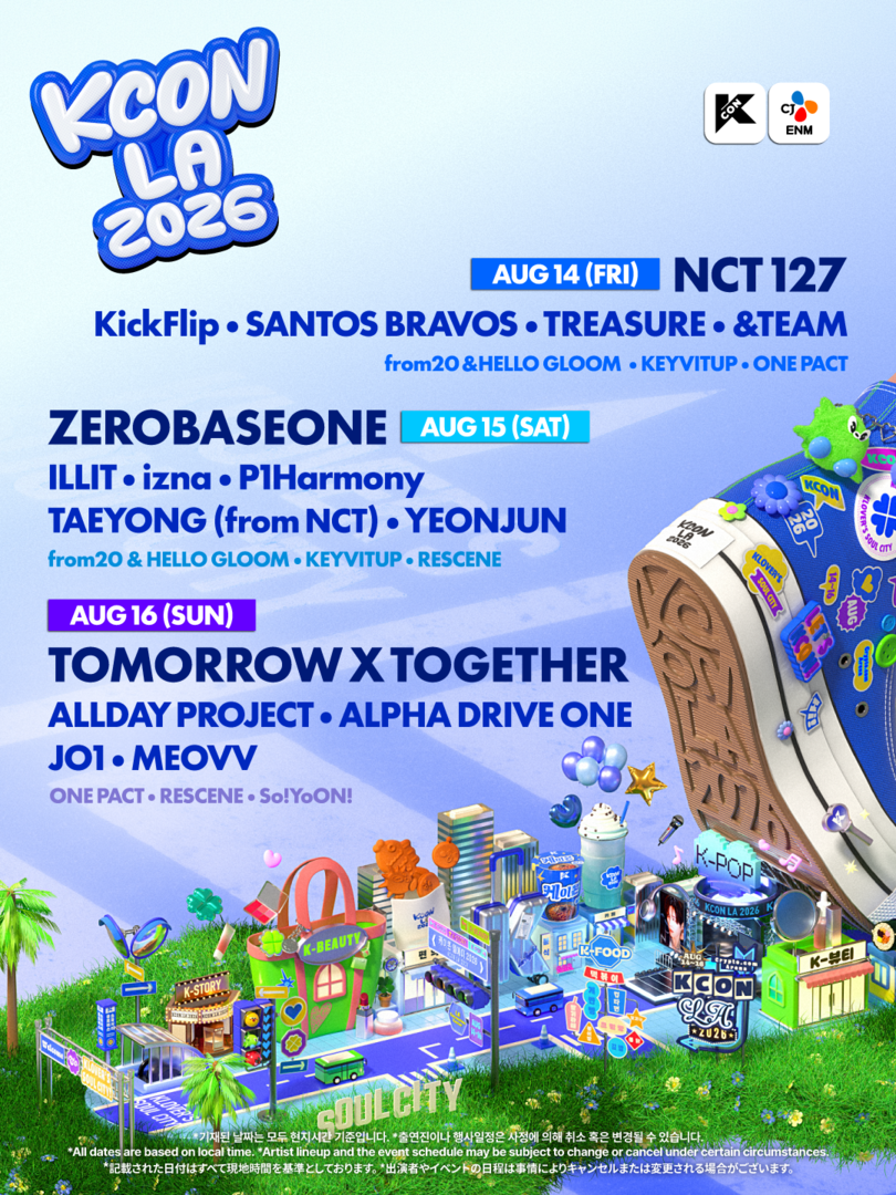 KCON LA 2026 Lineup Poster