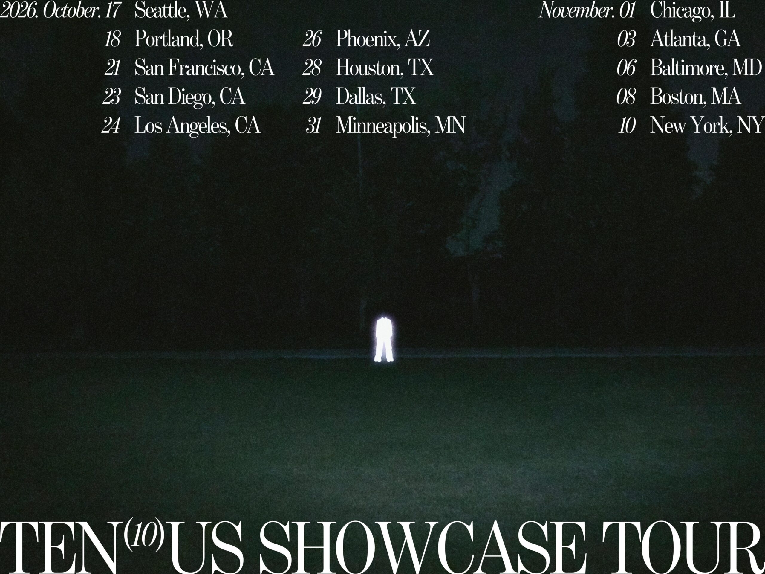 Ten - U.S. Showcase Tour Poster